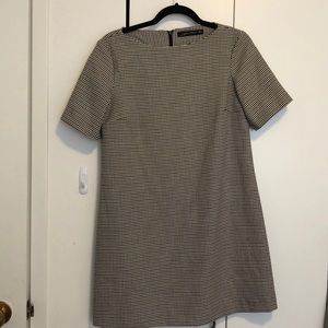 Zara Houndstooth Shift Dress